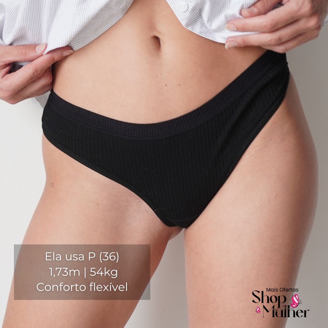 [PROMO EXCLUSIVA DE NATAL COMPRE 4 LEVE 5] Calcinha CottonConfort® - FRETE GRÁTIS