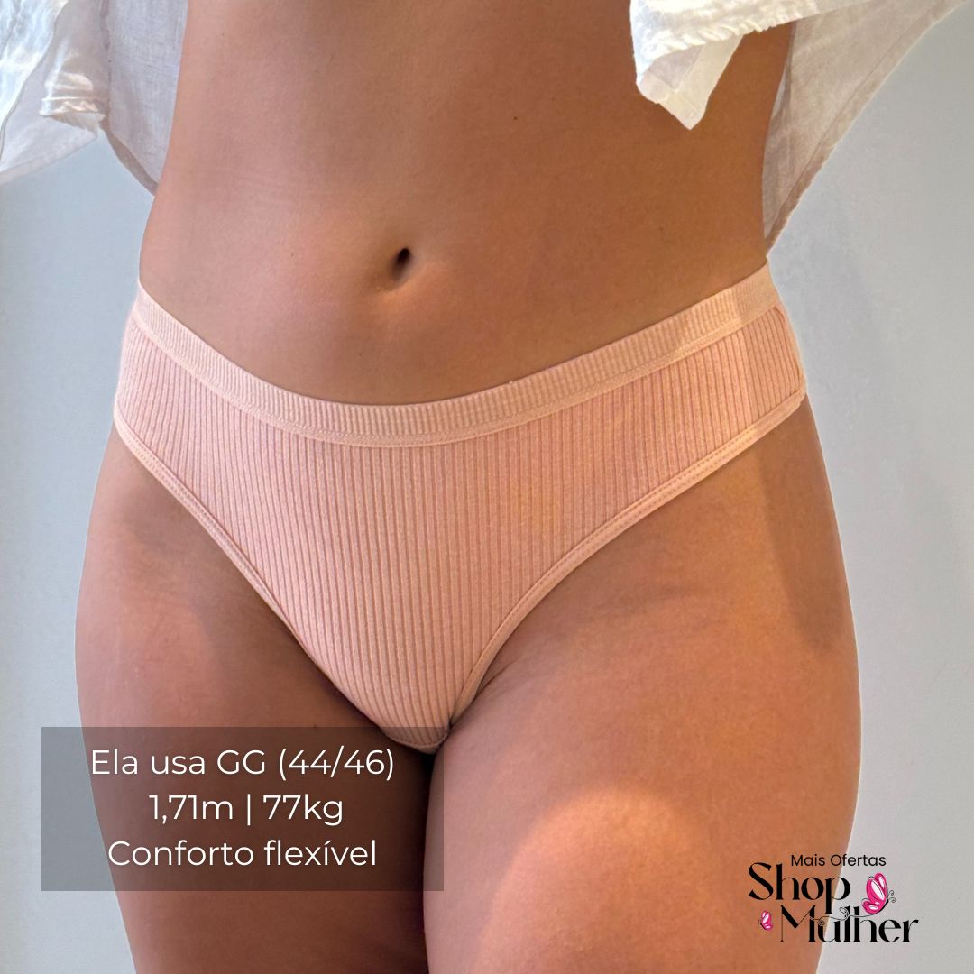 [PROMO EXCLUSIVA DE NATAL COMPRE 4 LEVE 5] Calcinha CottonConfort® - FRETE GRÁTIS